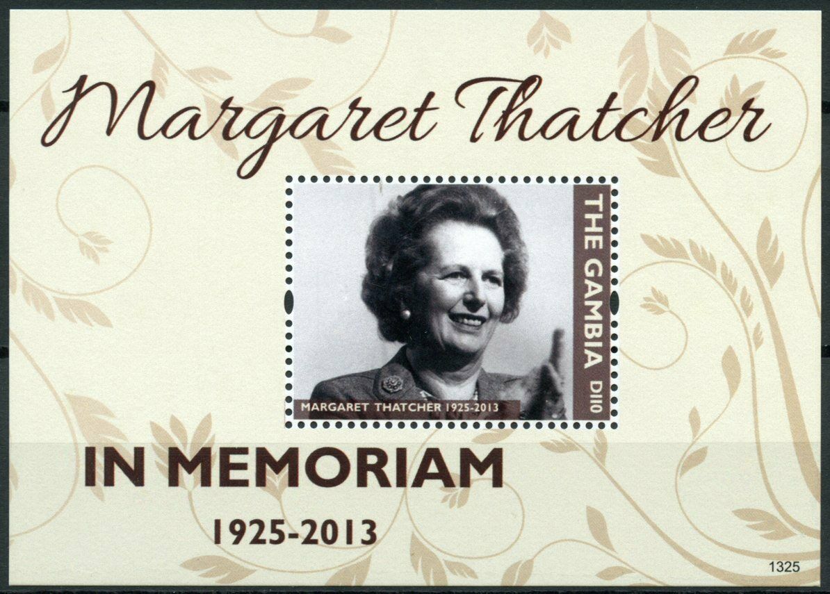 Gambia 2013 MNH Politicians Stamps Margaret Thatcher Famous People 1v S/S