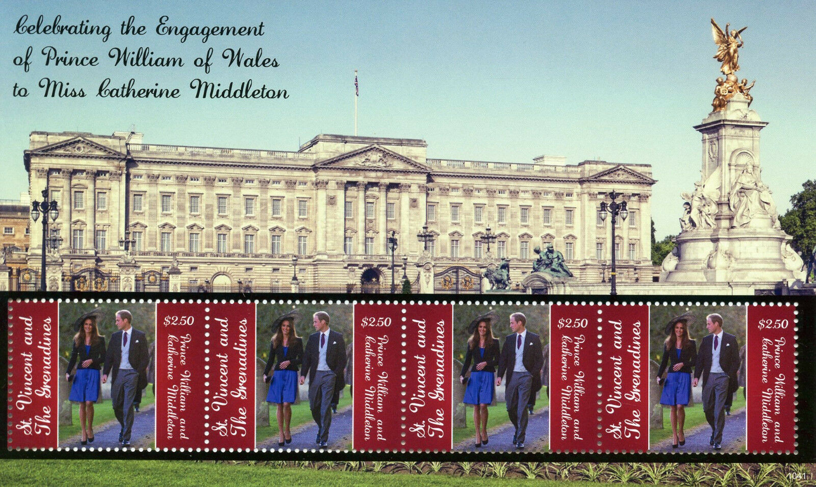 St Vincent & Grenadines Stamps 2010 MNH Royal Engagement Prince William 4v M/S I