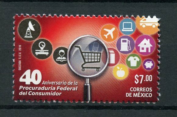 Mexico 2016 MNH Consumer Affairs 40th Anniversary 1v Set Stamps