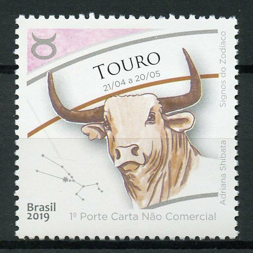 Brazil 2019 MNH Zodiac Signs Taurus 1v Set Stamps