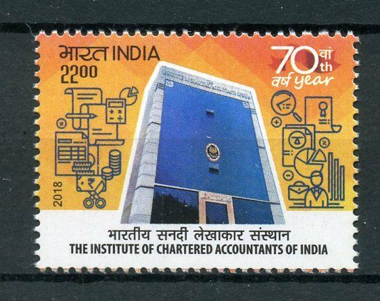 India 2018 MNH Institute of Chartered Accountants 1v Set Architecture Stamps