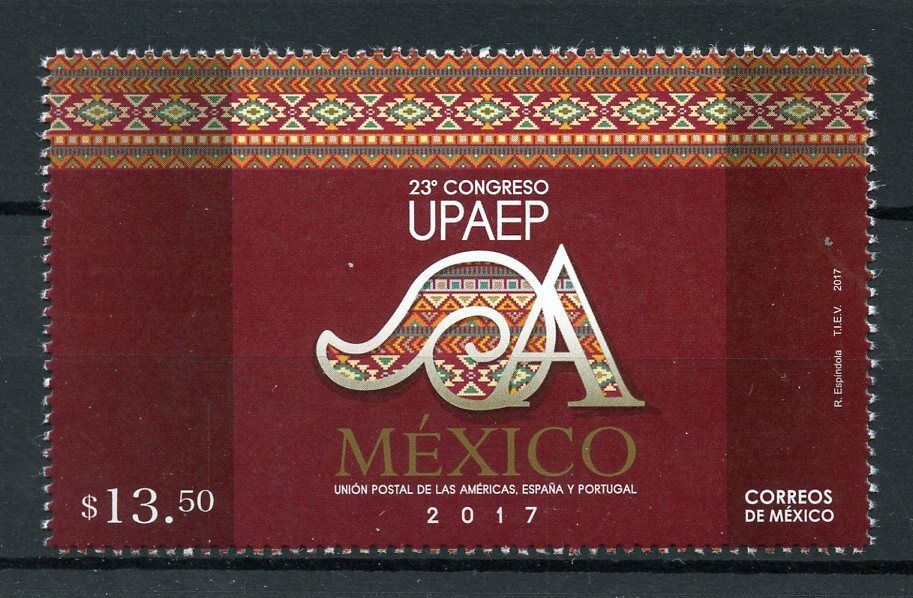 Mexico 2017 MNH UPAEP Postal Union 23rd Congress 1v Set Postal Services Stamps