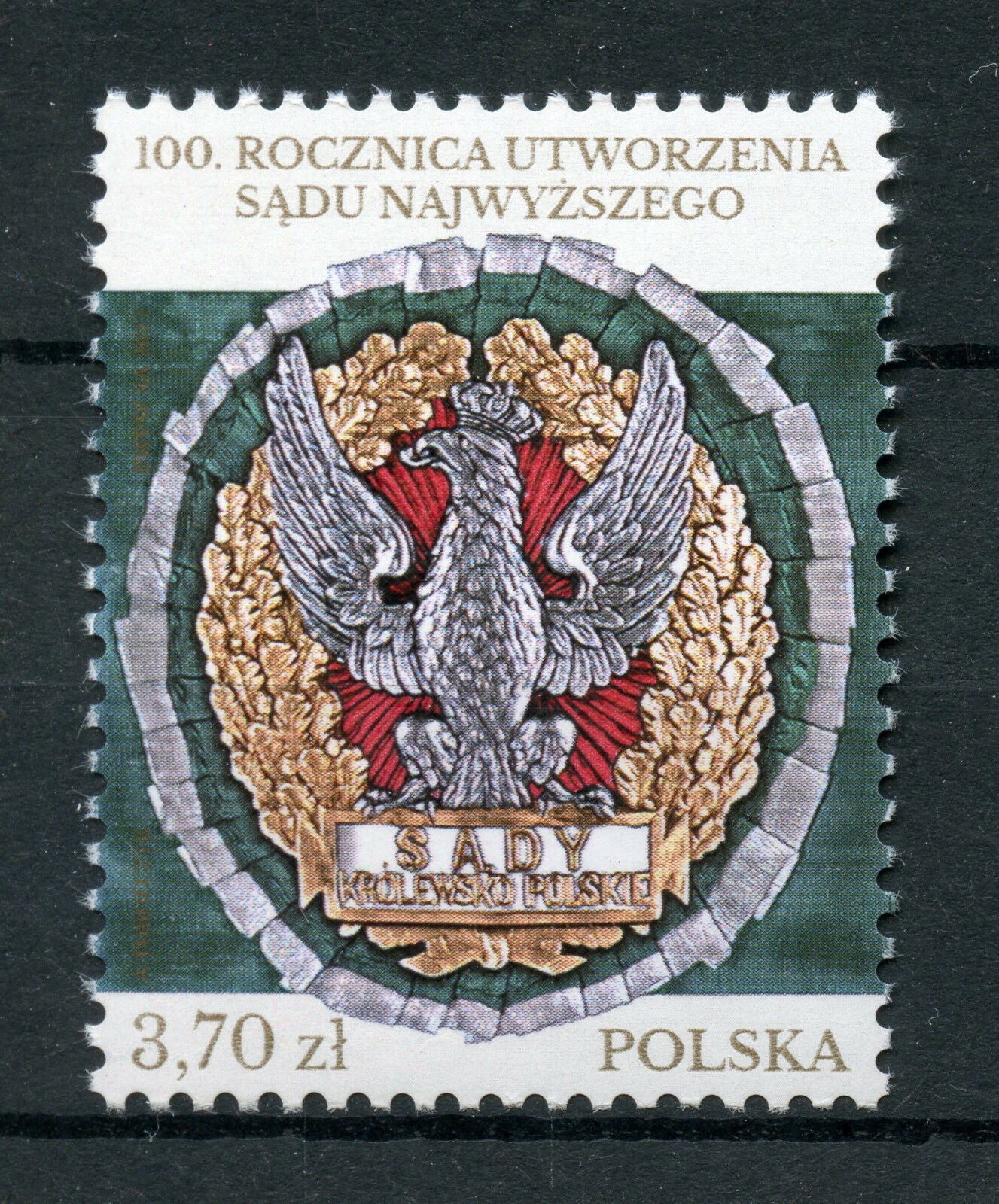 Poland 2017 MNH Supreme Court 100th Anniv 1v Set Emblems Stamps