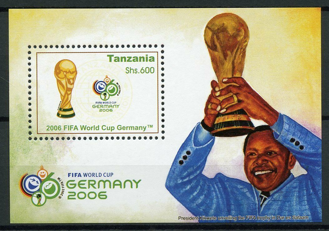 Tanzania Football Stamps 2007 MNH FIFA World Cup Germany Soccer Sports 1v M/S