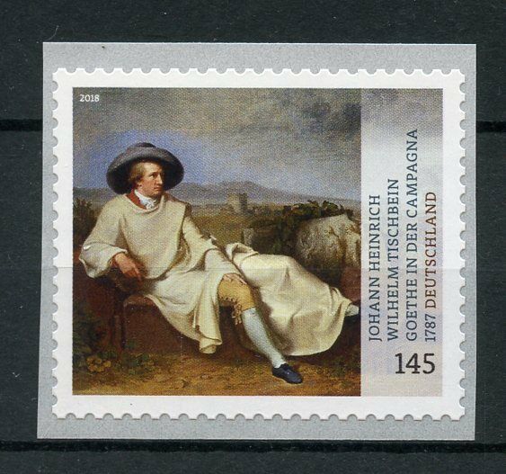 Germany 2018 MNH Johann Tischbein Goethe in Campagna 1v S/A Art Paintings Stamps