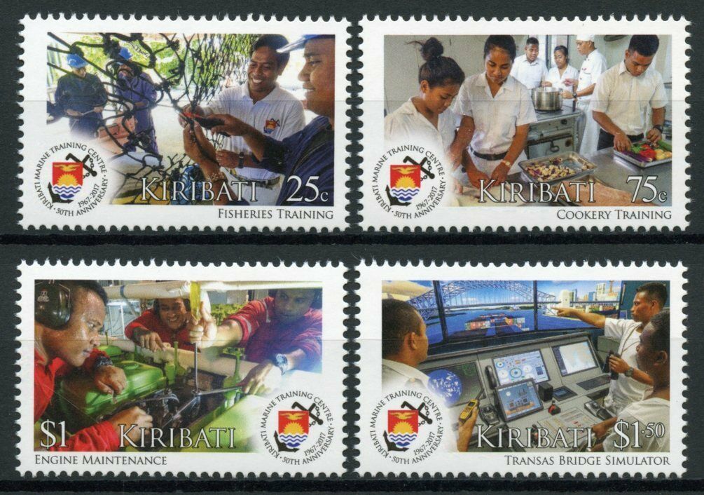 Kiribati 2017 MNH Ships Stamps Marine Training Centre 50th Anniv Boats Nautical 4v Set