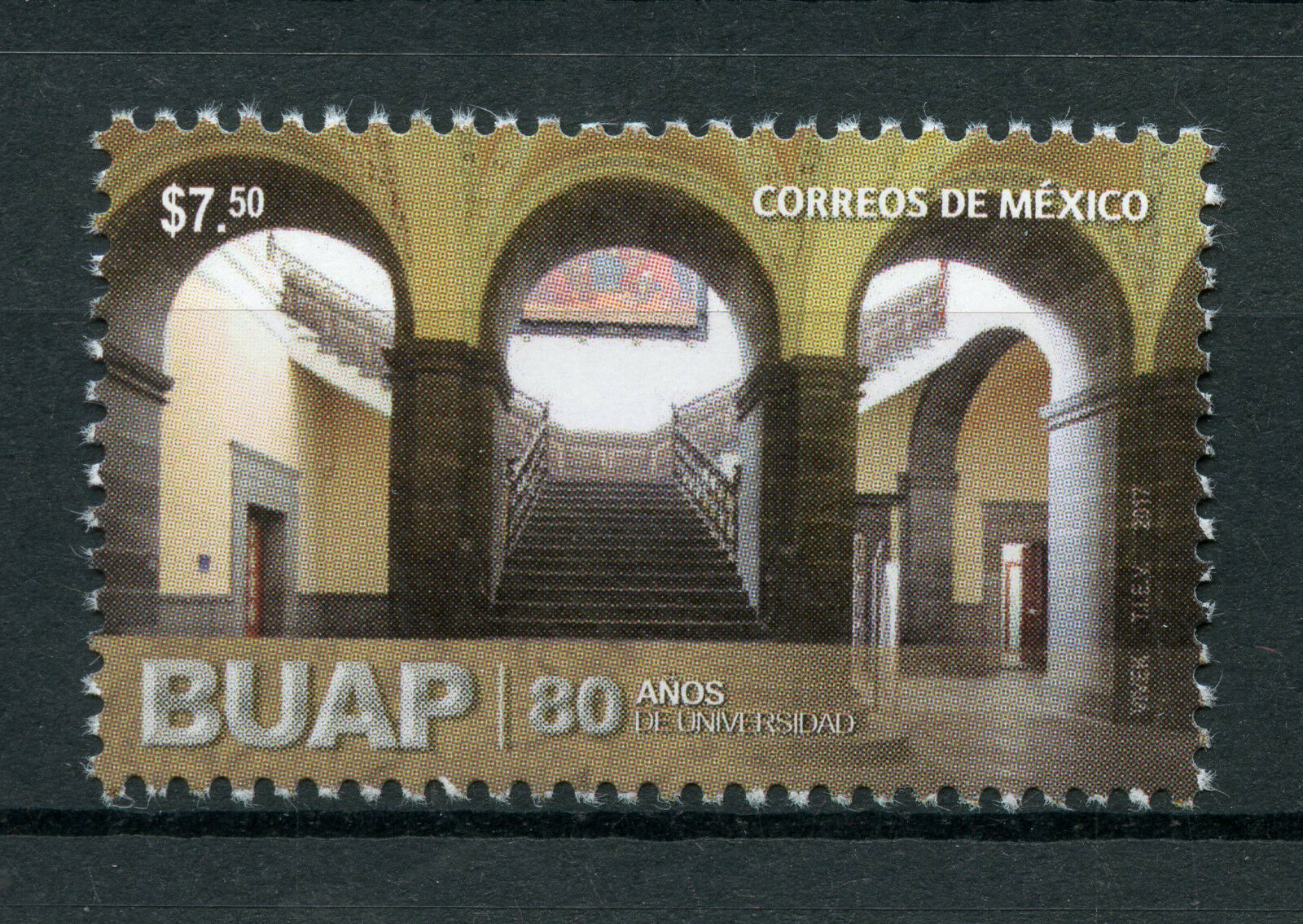 Mexico 2017 MNH BUAP Autonomous University of Puebla 1v Set Education Stamps