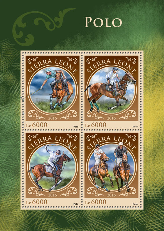Sierra Leone 2016 MNH Sports Stamps Polo Horses Equestrian 4v M/S