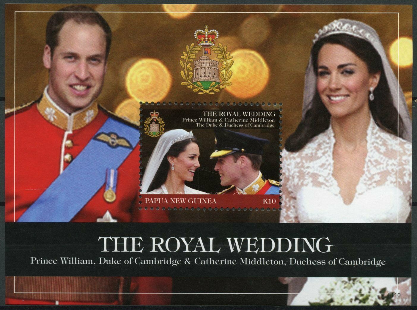 Papua New Guinea PNG 2011 MNH Royalty Stamps Prince William & Kate Royal Wedding 1v S/S