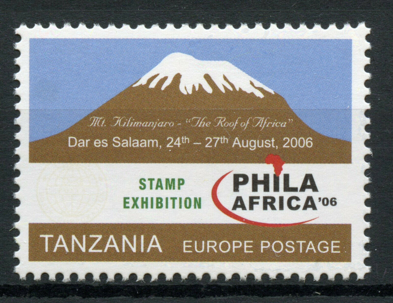 Tanzania Mountains Stamps 2008 MNH Phila Africa 06 Mount Kilimanjaro 1v Set