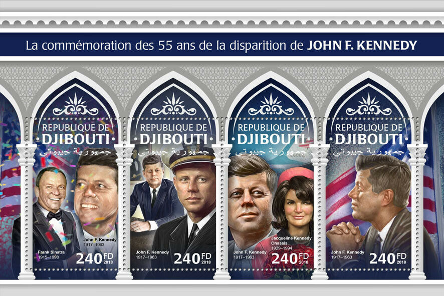 Djibouti JFK Stamps 2018 MNH John F Kennedy Famous People US Presidents 4v M/S