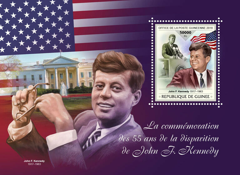 Guinea JFK Stamps 2018 MNH John F Kennedy Famous People US Presidents 1v S/S