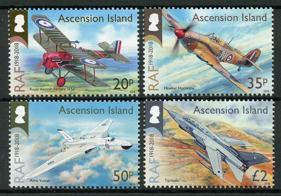Ascension Island 2018 MNH Aviation Stamps RAF Royal Air Force Avro Vulcan Aircraft 4v Set