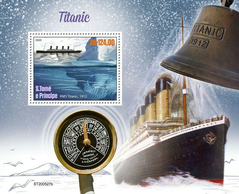 Sao Tome & Principe 2020 MNH Ships Stamps Titanic Nautical Boats 1v S/S