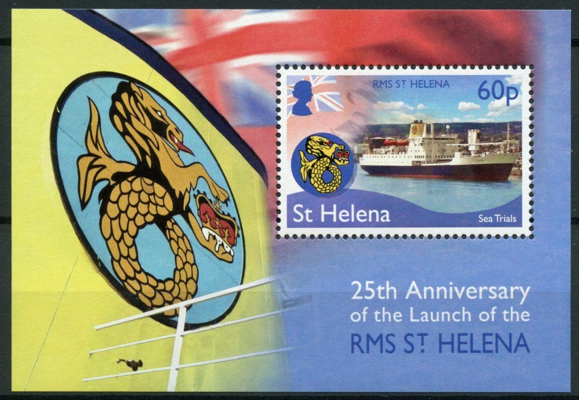 St Helena Ships Stamps 2014 MNH RMS St Helena Launch Boats Sea Trials 1v M/S