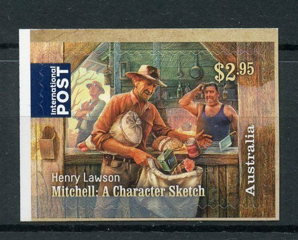 Australia 2017 MNH Henry Lawson Mitchell 1v S/A Writers Literature Stamps