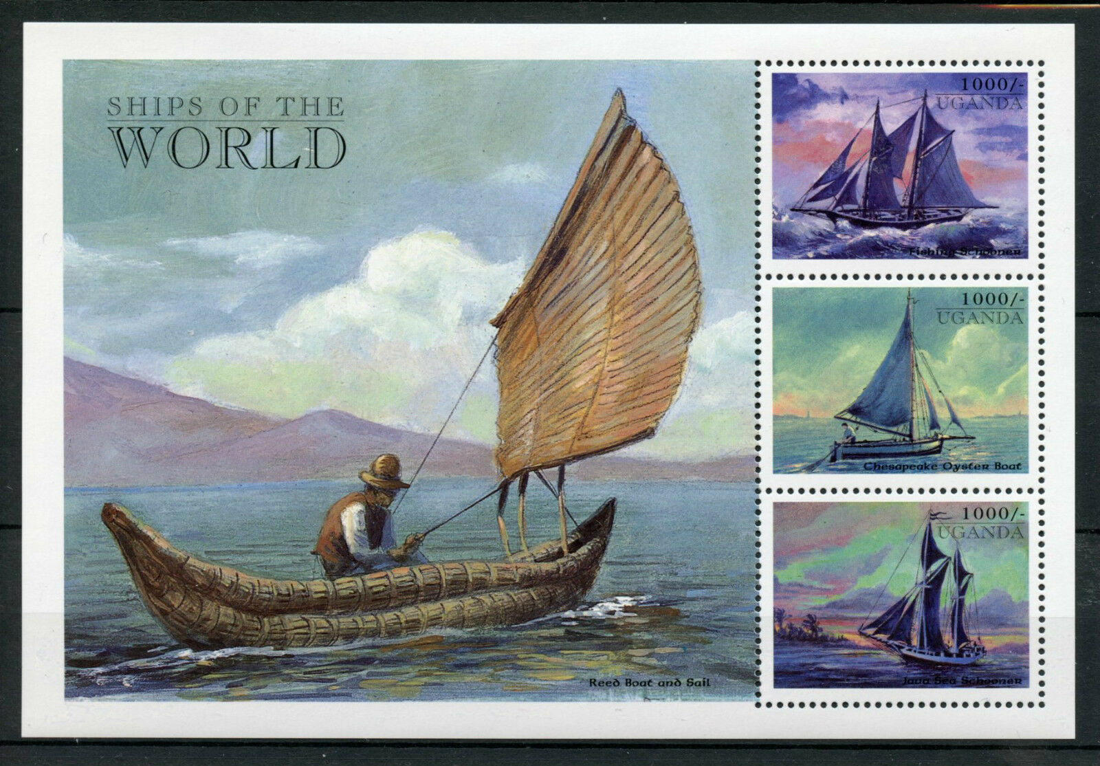 Uganda 1998 MNH Sailings Ships of World 3v M/S Boats Nautical Stamps