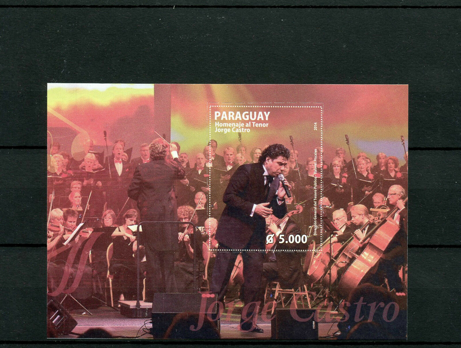 Paraguay 2014 MNH Homage to Jorge Castro Tenor 1v S/S Music