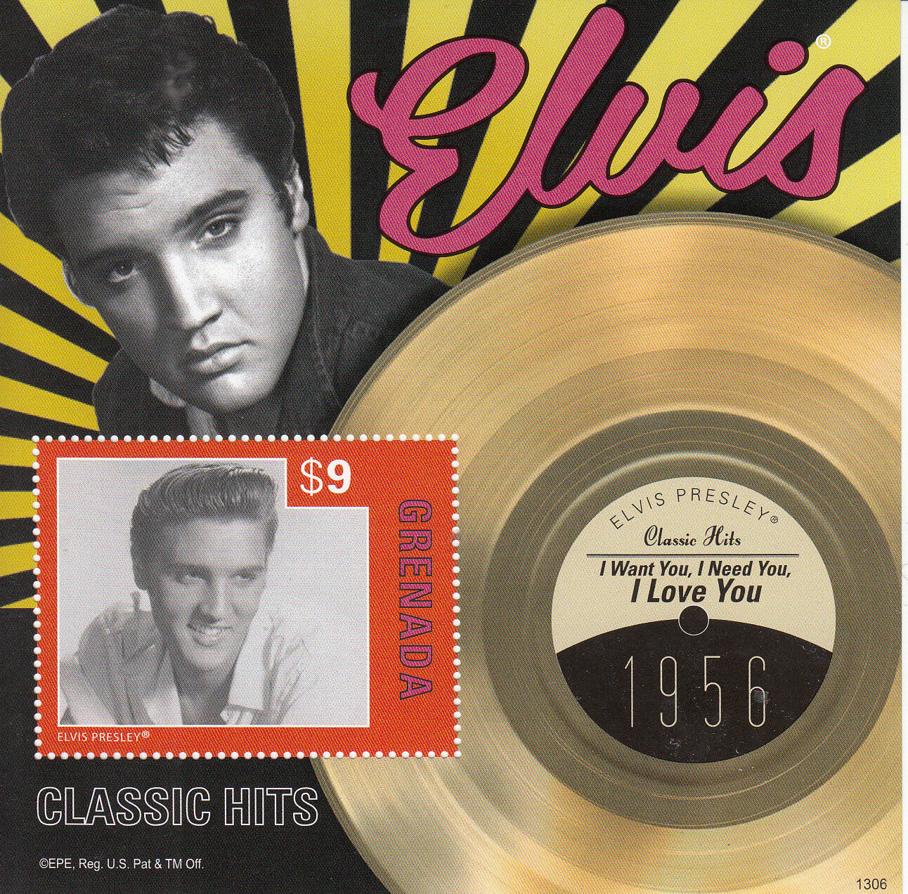Grenada 2013 MNH Elvis Presley Classic Hits V 1v S/S 1956 Want You Need You