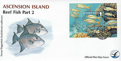 Ascension Island 2012 FDC Reef Fish Part 2 1v S/S Cover Yellow Goatfish Marine