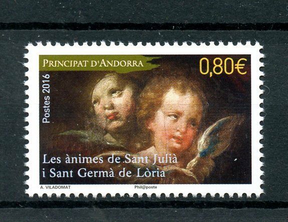 French Andorra 2016 MNH Souls of Saint Julia & Germa of Loria 1v Set Art Stamps
