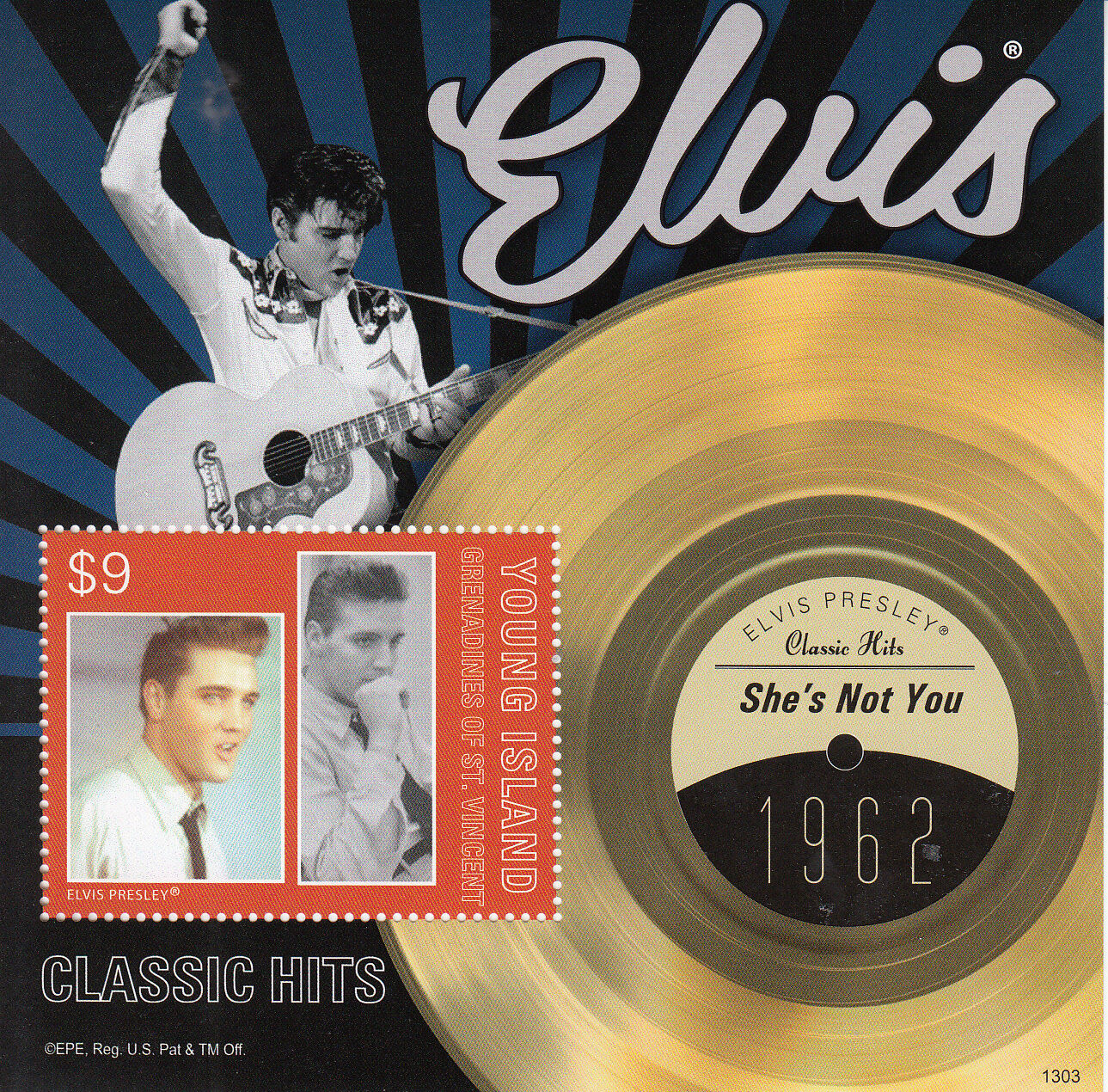 Young Island Gren St Vincent Stamps 2013 MNH Elvis Presley Classic Hits 1v III