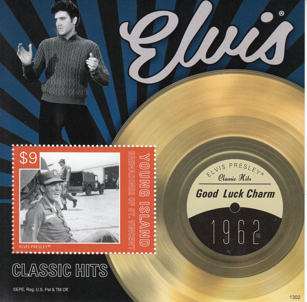 Young Island Gren St Vincent 2013 MNH Elvis Presley Classic Hits 1v SS II Stamps