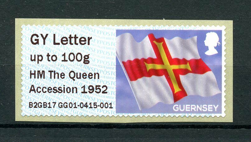 Guernsey 2017 MNH Post & Go Spring Stampex Queen Accession 1v Set GG01 Stamps