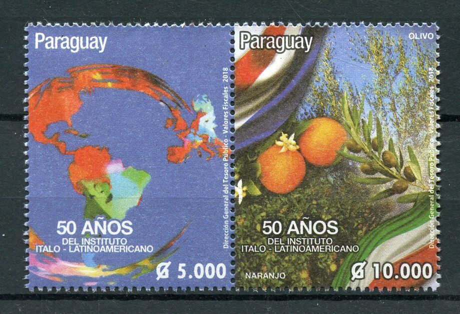 Paraguay 2018 MNH IILA Italo-Latin American Institute 2v Set Flags Nature Stamps