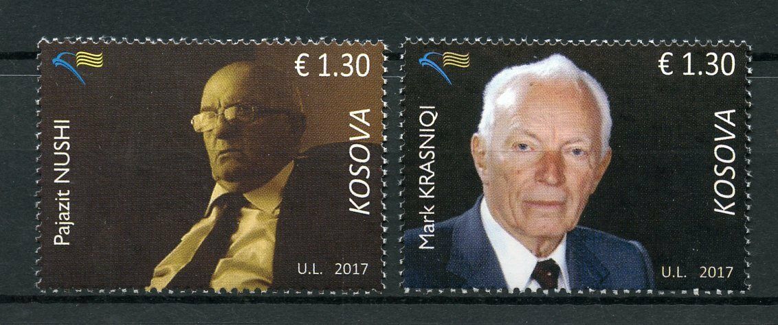 Kosovo 2017 MNH Famous People Pajazit Nushi Mark Krasniqi 2v Set Writers Stamps