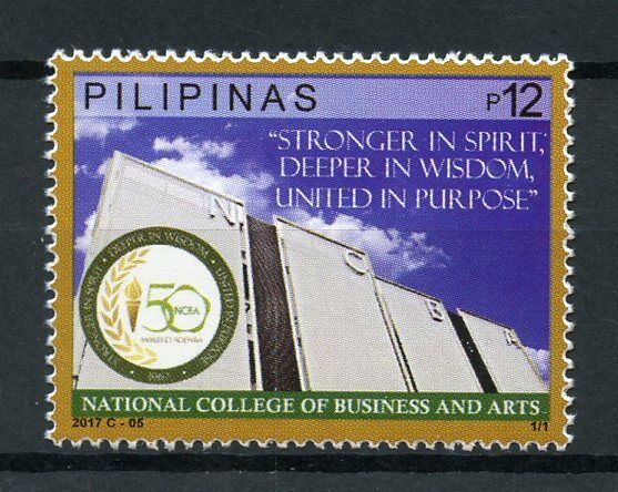 Philippines 2017 MNH National College of Business & Arts 1v Set Education Stamps