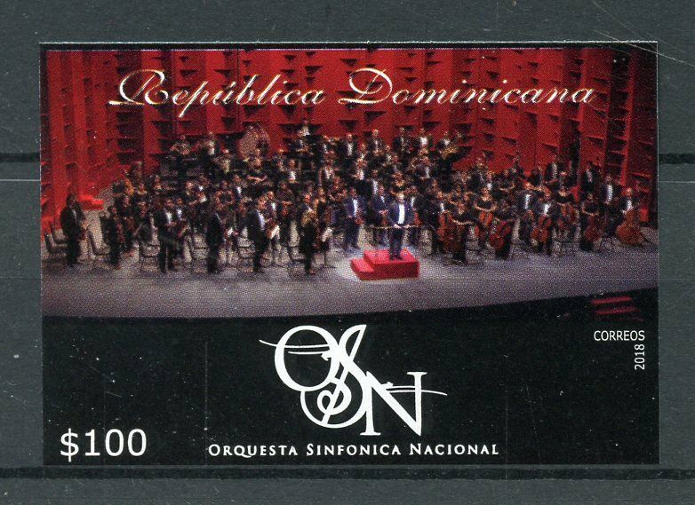 Dominican Rep 2018 MNH National Symphony Orchestra 1v Impf Set Music Stamps