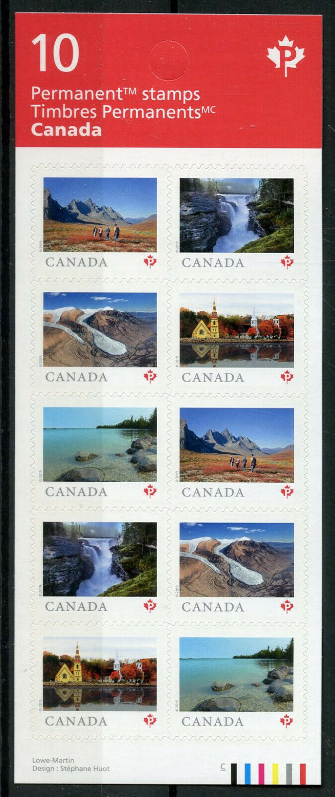 Canada 2019 MNH For Far & Wide 10v S/A Booklet Falls Tourism Landscapes Stamps