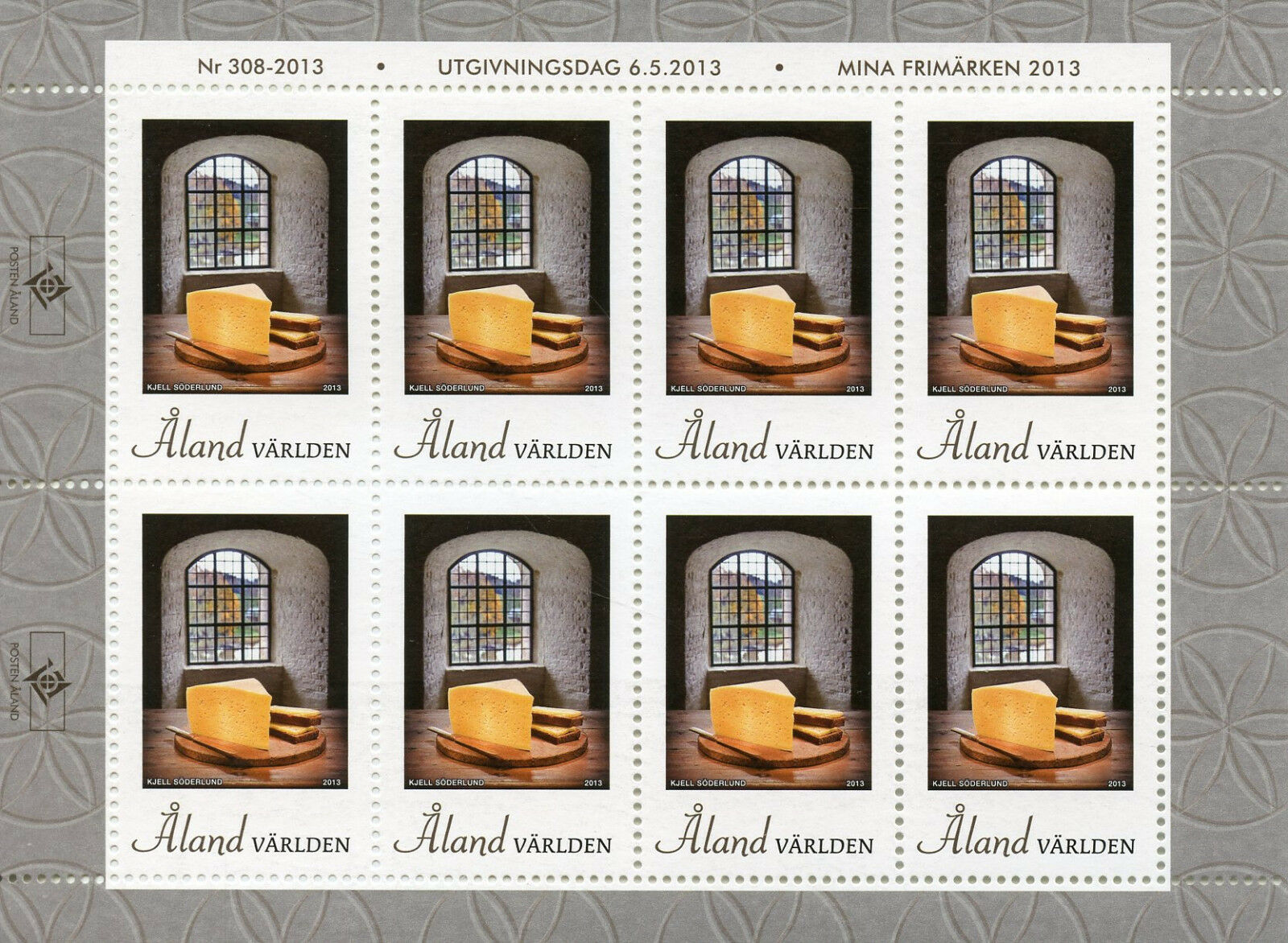 Aland 2013 MNH Cheese with History 8v M/S Cheeses Gastronomy Cultures Stamps