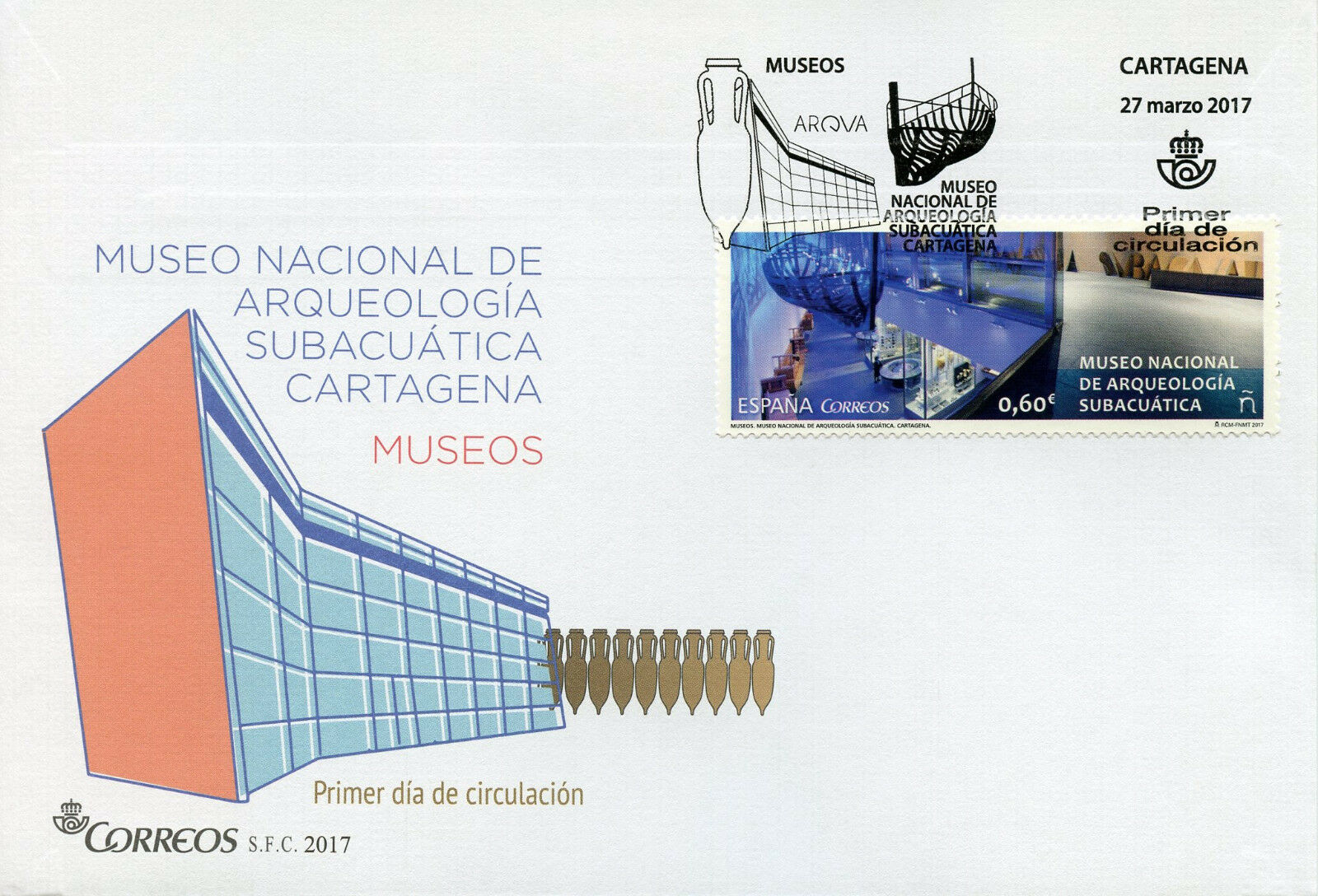 Spain 2017 FDC Museums La Rioja Centre Pompidou 3v Set on 3 Covers Art Stamps