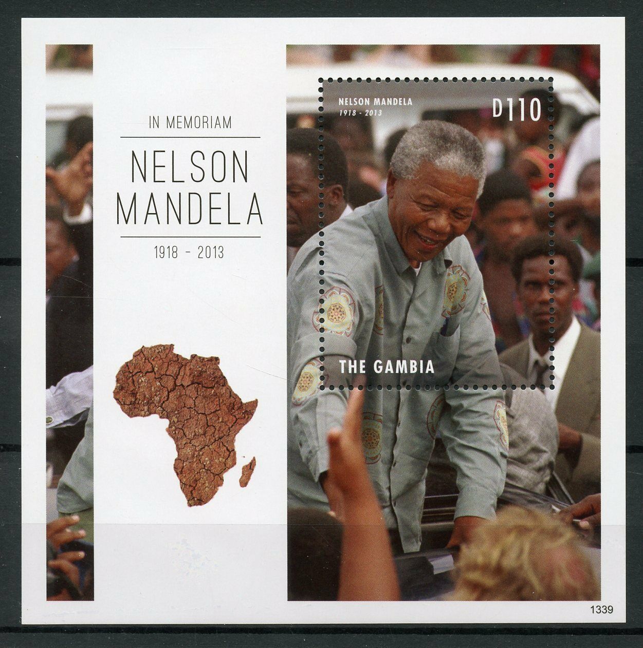 Gambia 2013 MNH Nelson Mandela Stamps Famous People Politicians 1v S/S I