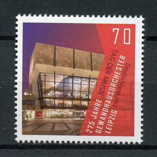 Germany 2018 MNH Music Day Leipzig Orchestra Gewandhausorchester 1v Set Stamps