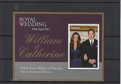 Tokelau 2011 MNH Royal Wedding 1v Sheet Cover Prince William Kate Middleton