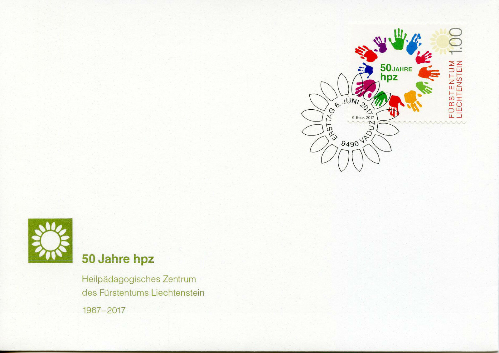 Liechtenstein 2017 FDC HPZ Schaan 50 Years 1v Set Cover Education Schools Stamps