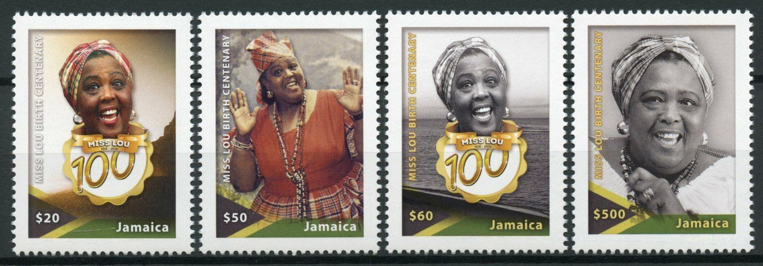 Jamaica Famous People 2020 MNH Miss Lou Birth Cent Writers Poets 4v Set