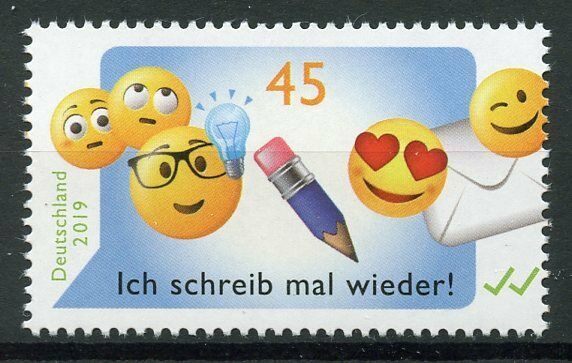 Germany 2019 MNH Emoji Emojis 1v Set Greetings Stamps