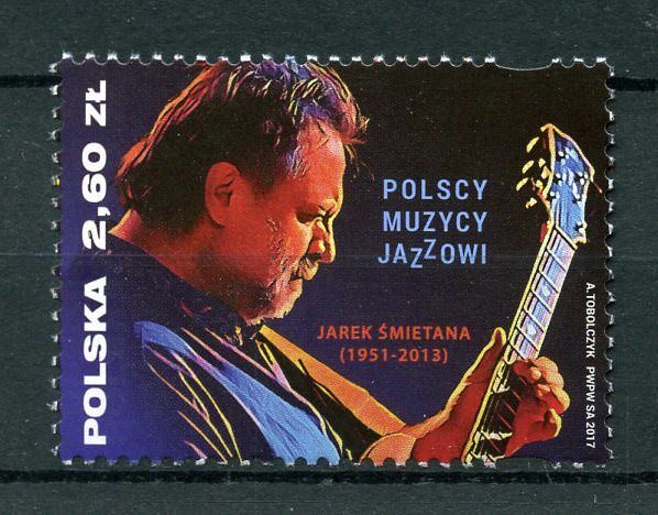 Poland 2017 MNH Jarek Smietana Jazz Musicians 1v Set Music Stamps