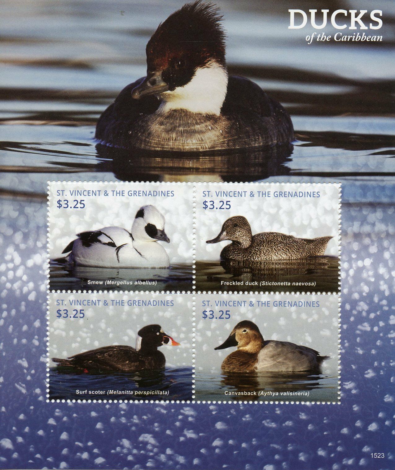 St Vincent & Grenadines 2015 MNH Ducks of Caribbean 4v M/S I Birds Duck Stamps