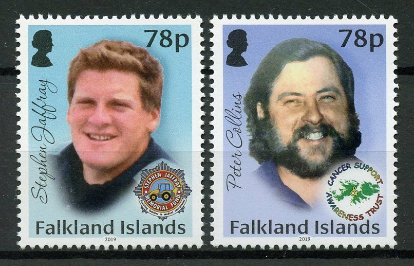 Falkland Islands 2019 MNH People Stamps Support Charities Cancer Trust 2v Set