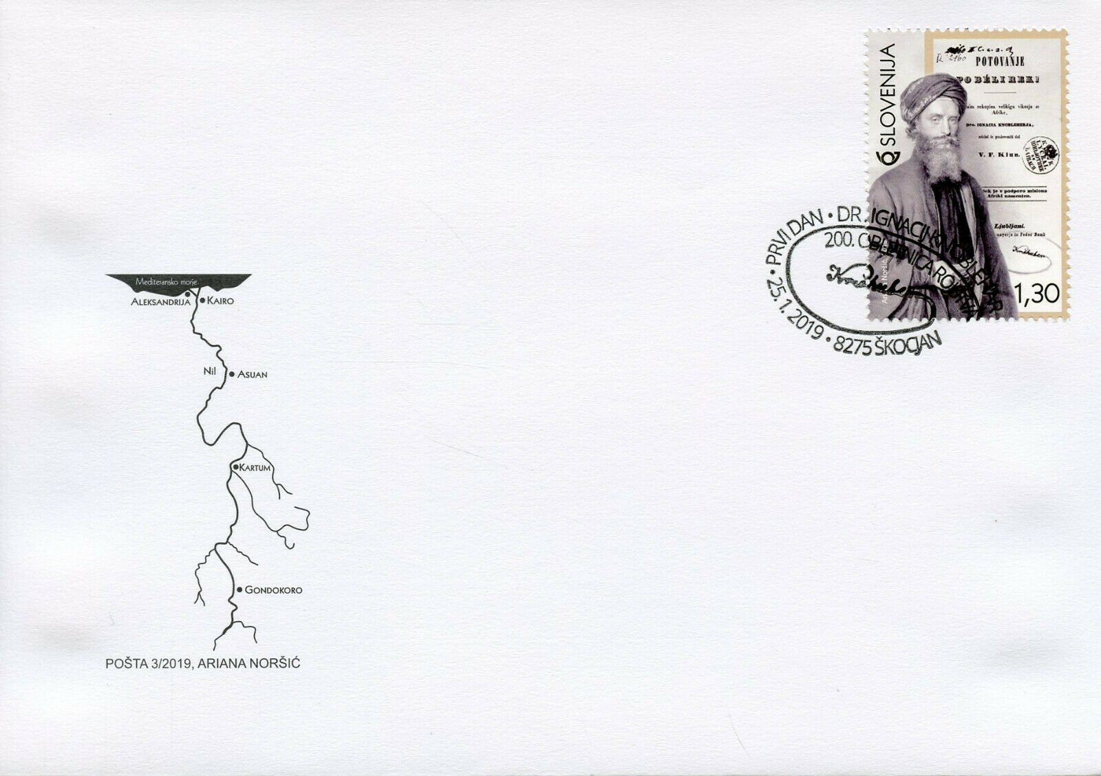 Slovenia 2019 FDC Ignatius Knoblecher Personalities 1v Cover Missionary Stamps