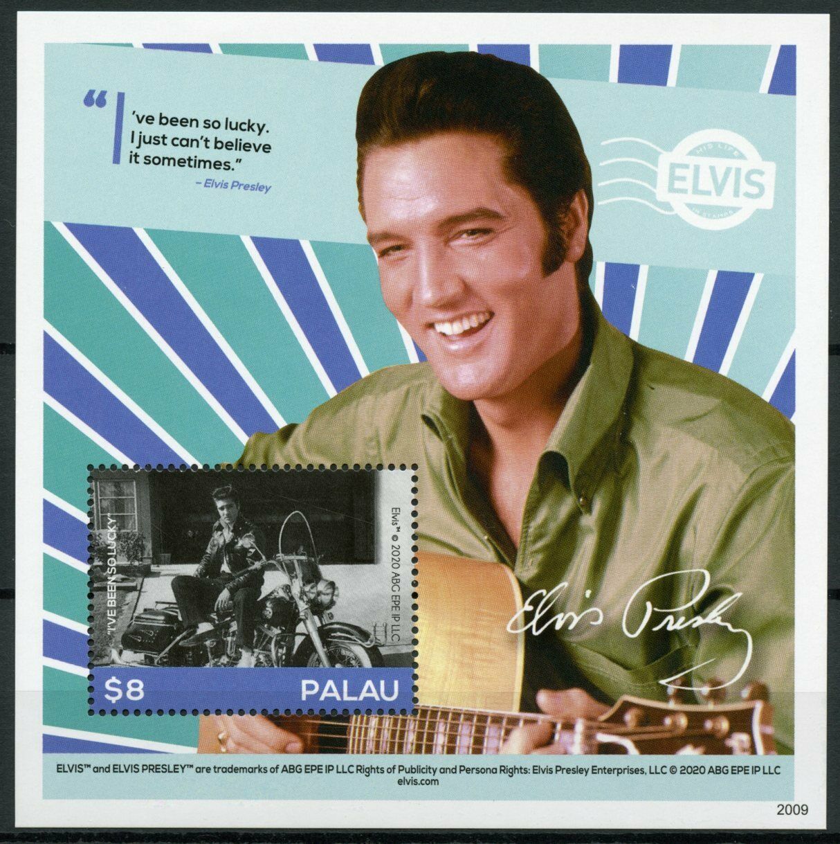 Palau Elvis Presley Stamps 2020 MNH His Life in Stamps 1v S/S IV