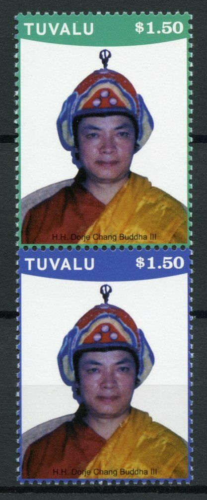 Tuvalu Stamps 2020 MNH Dorje Chang Buddha III Buddhism Leader People 2v Set