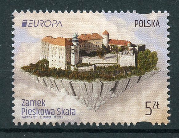 Poland 2017 MNH Castles Europa 1v Set Castle Architecture Tourism Stamps