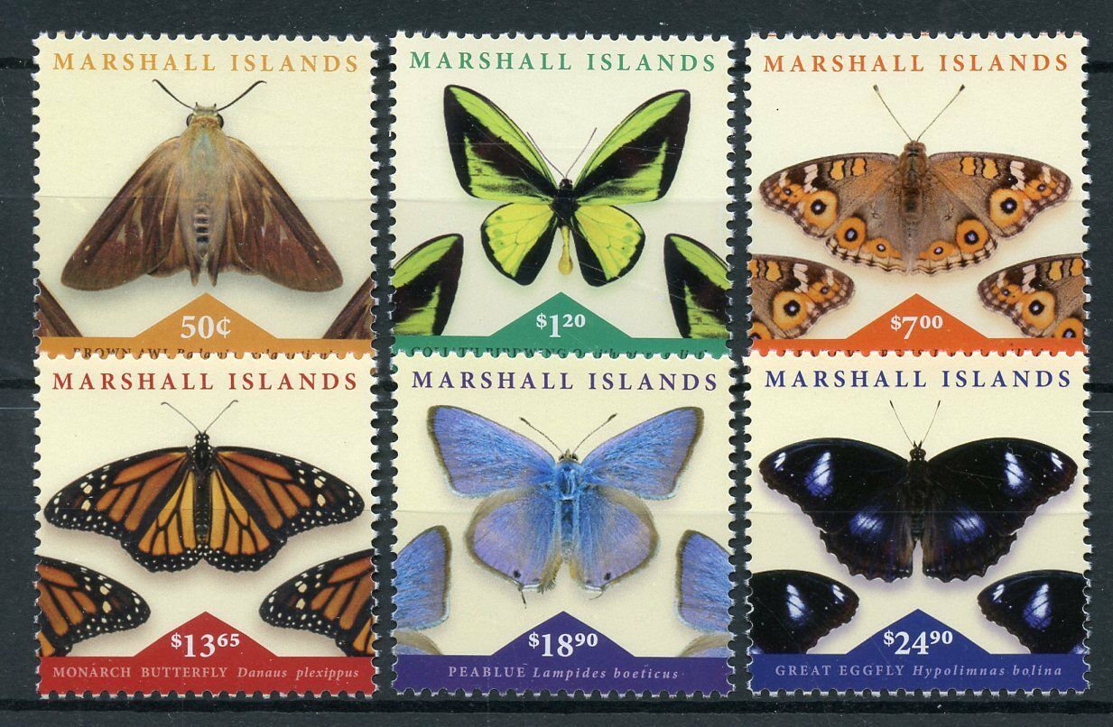 Marshall Islands 2018 MNH Butterflies Defin Monarch Butterfly 6v Set Stamps