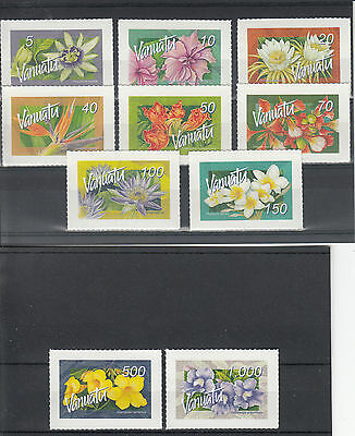 Vanuatu 2006 MNH Tropical Flowers Definitives 10v S/A Set Flora